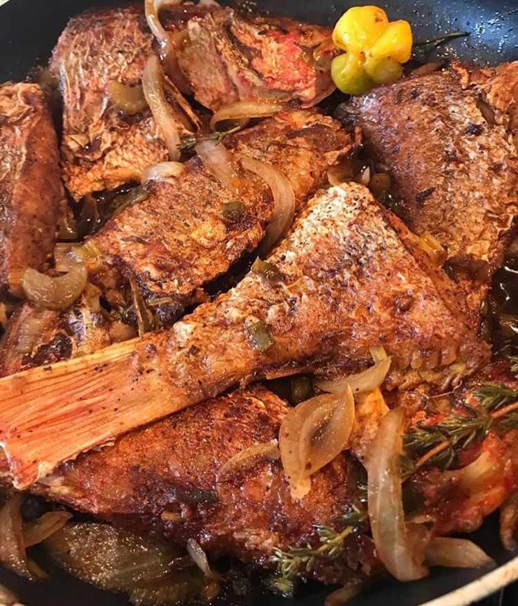 Brown Stew Fish – Red Snapper (Large)