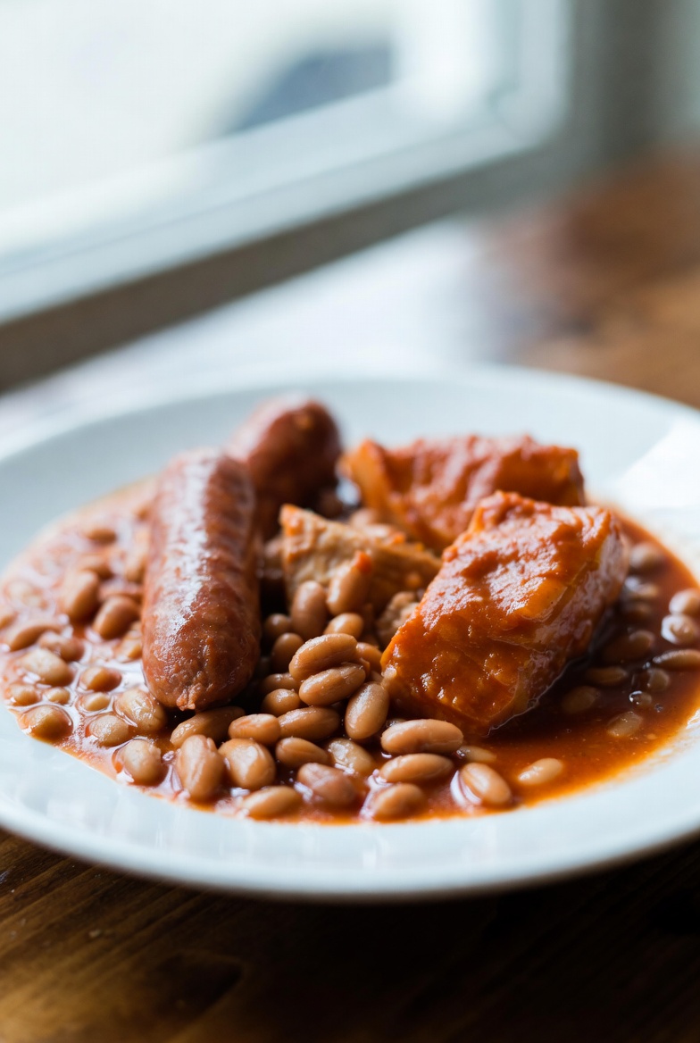 Beans & Assorted Meat