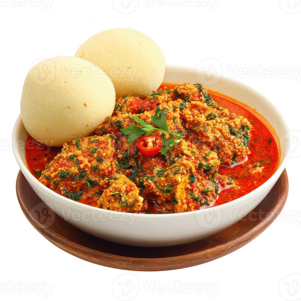 Pounded Yam with Native Soup