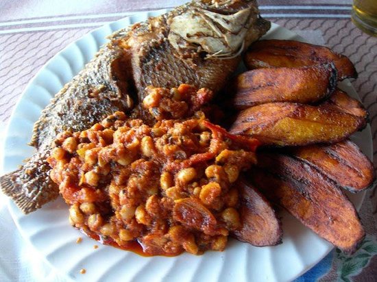 Beans, Plantain & Fish