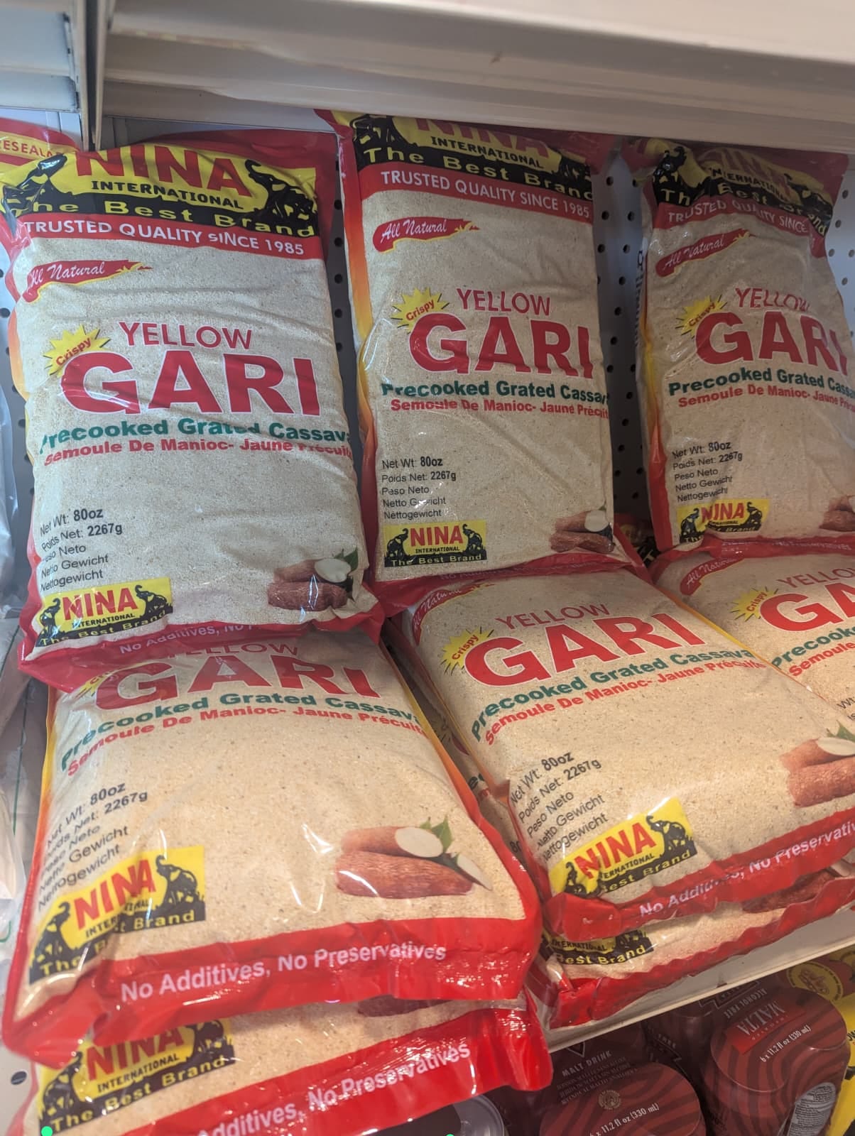 NINA GARI Precooked Grated Cassava 80z