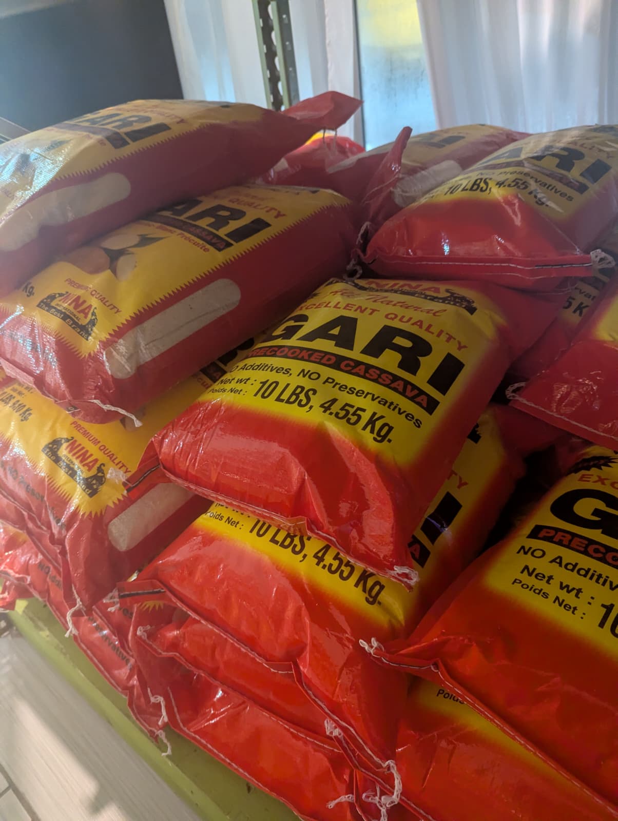 Nina Gari Precooked Grated Cassava No additive, No preservative 10LB