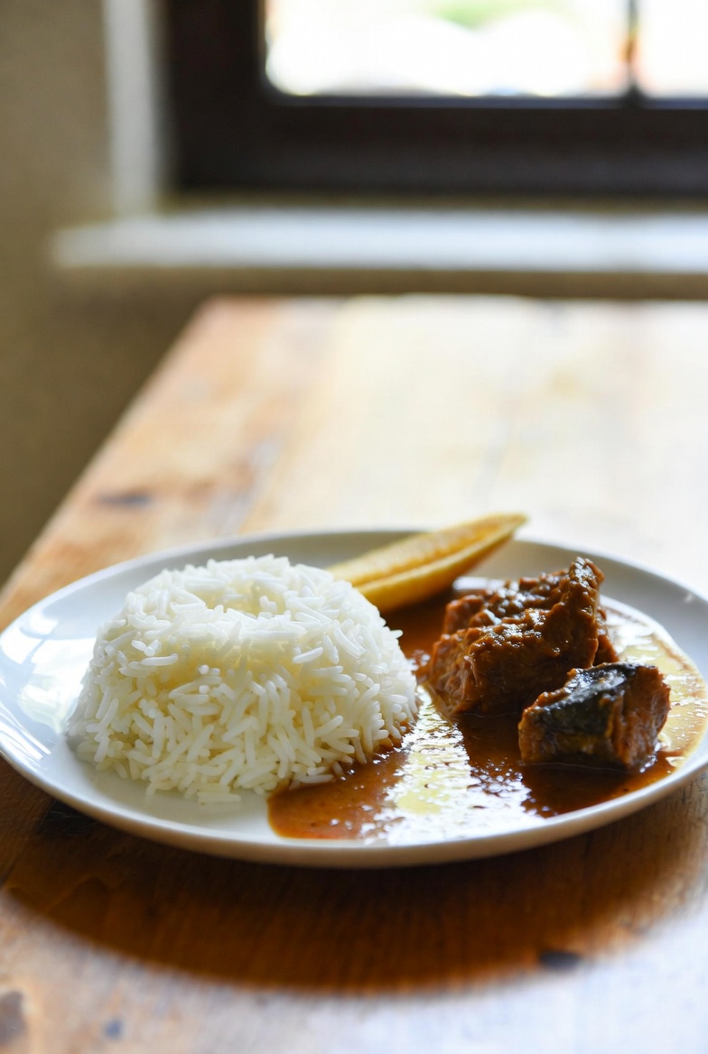 White Rice & Stew with Fish