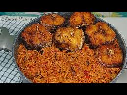 Jollof Rice with Fried Fish